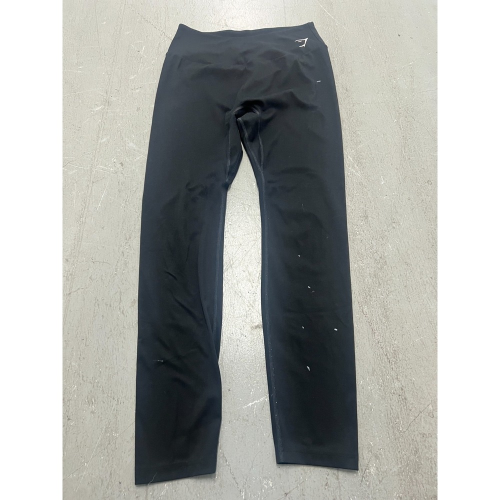 Gymshark Leggings Womens XL Black Graphic Logo High-Waisted Training Athletic